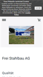 Mobile Screenshot of freistahlbau.ch
